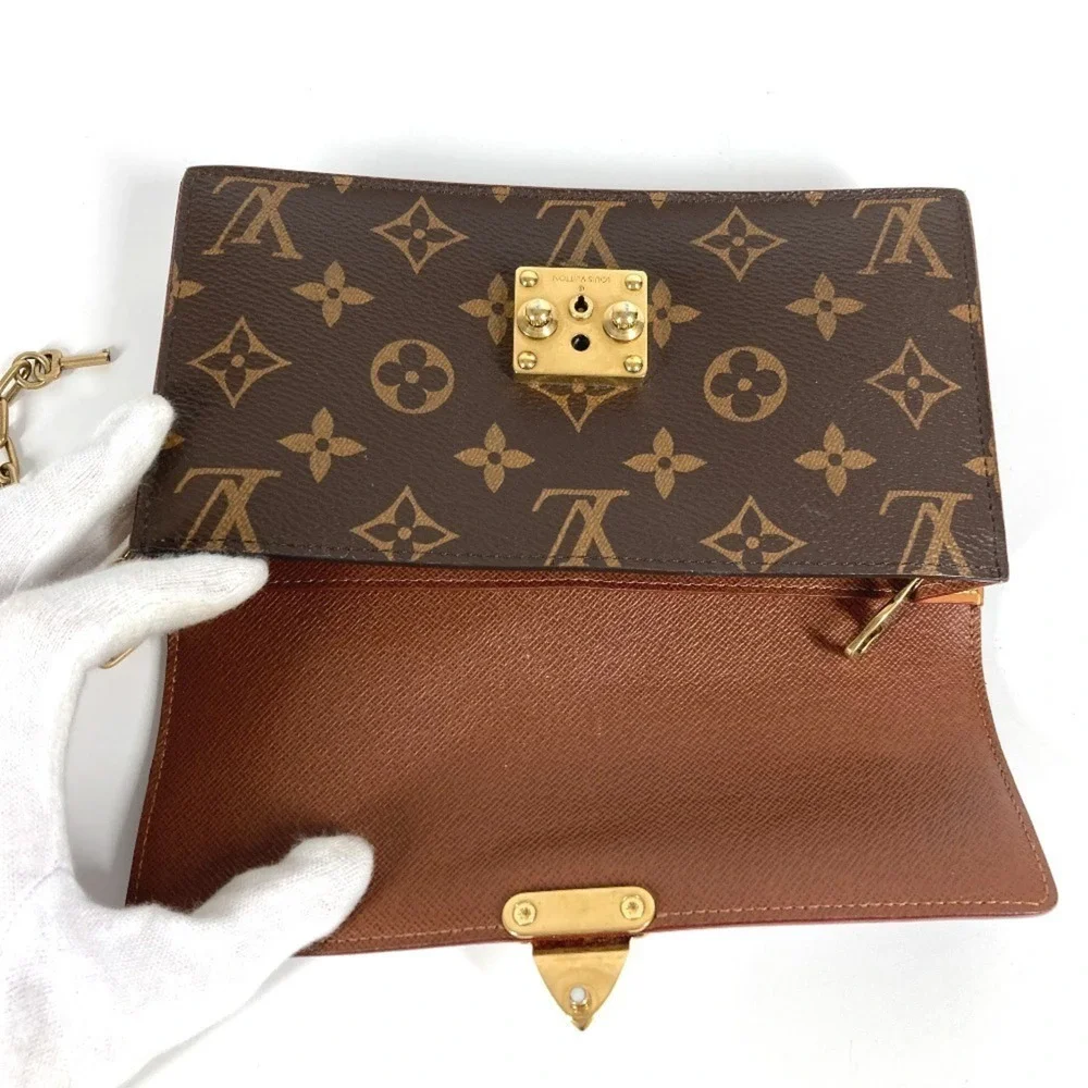LOUIS VUITTON Authentic Brown Monogram Canvas Shoulder Bag